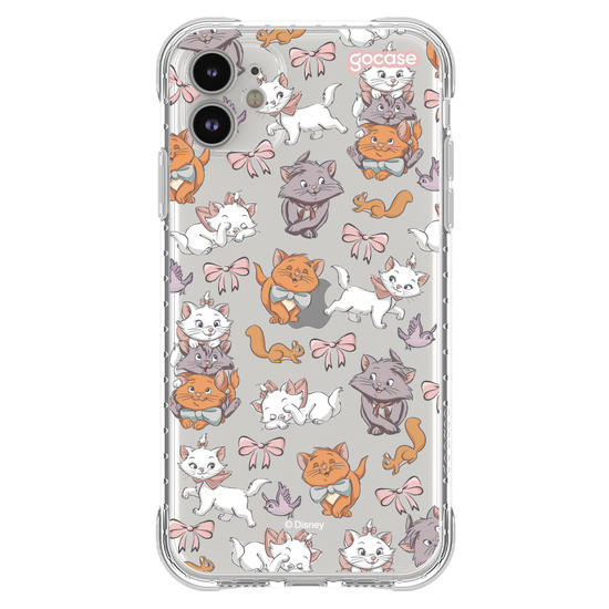 Capinha para celular  Aristogatos Pattern com Borda