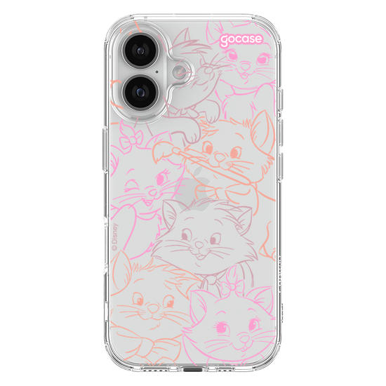 Capinha para celular  Aristogatos - Rostinhos Rainbow