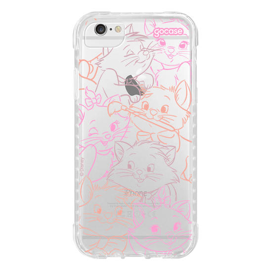 Capinha para celular  Aristogatos - Rostinhos Rainbow