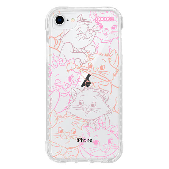 Capinha para celular  Aristogatos - Rostinhos Rainbow