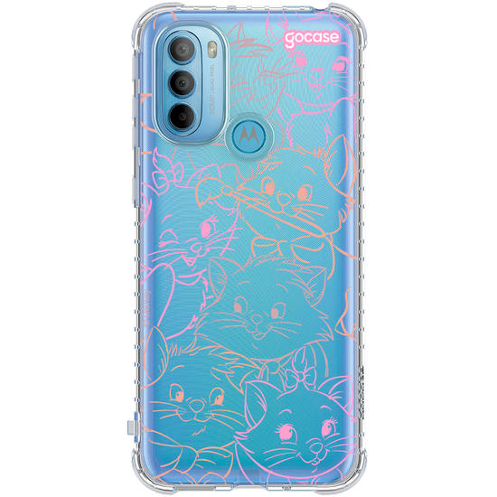 Capinha para celular  Aristogatos - Rostinhos Rainbow