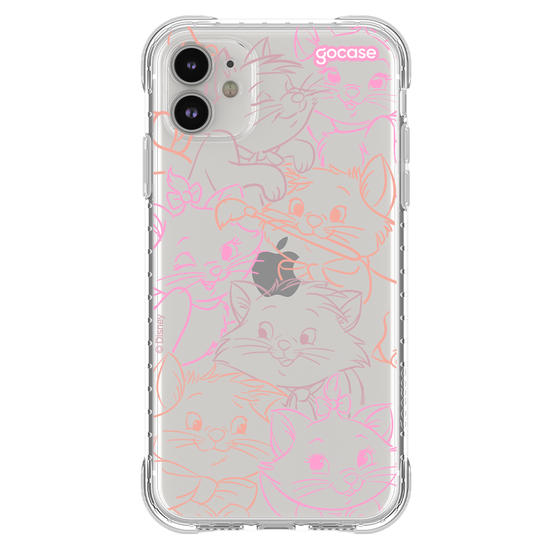 Capinha para celular  Aristogatos - Rostinhos Rainbow