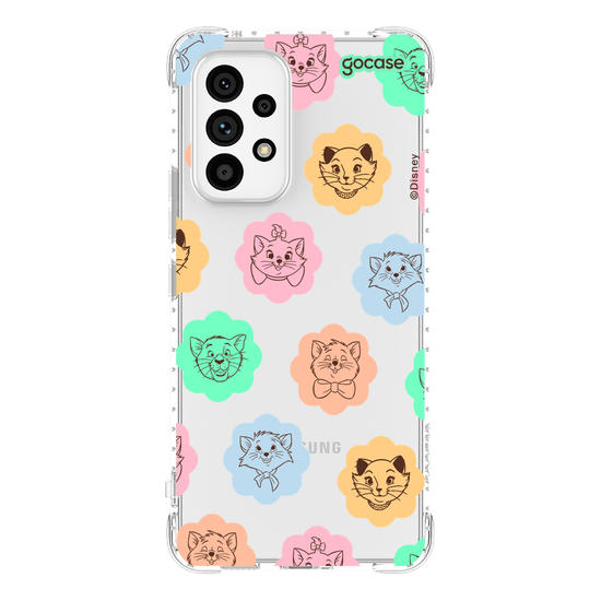 Capinha para celular  Aristogatas - Rostinhos em Flores