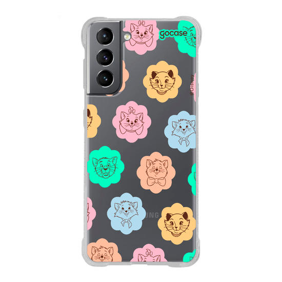 Capinha para celular  Aristogatas - Rostinhos em Flores