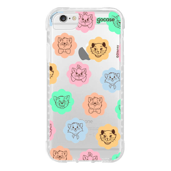 Capinha para celular  Aristogatas - Rostinhos em Flores