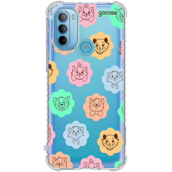 Capinha para celular  Aristogatas - Rostinhos em Flores