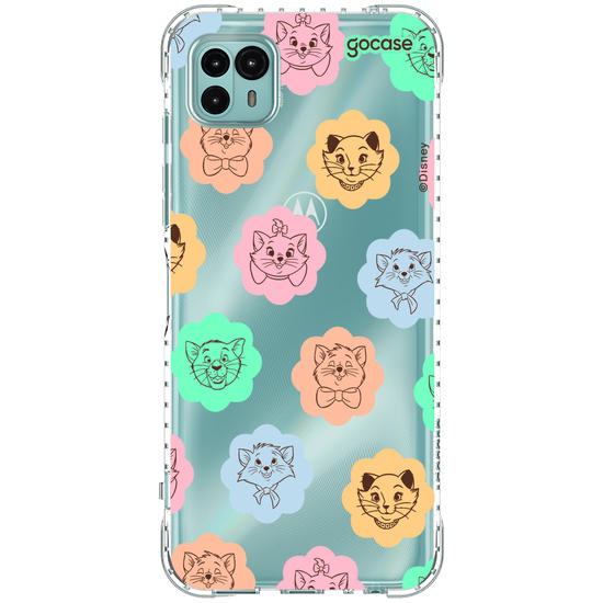 Capinha para celular  Aristogatas - Rostinhos em Flores