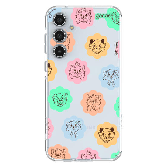 Capinha para celular  Aristogatas - Rostinhos em Flores