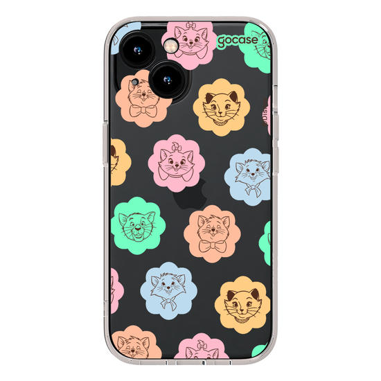 Capinha para celular  Aristogatas - Rostinhos em Flores