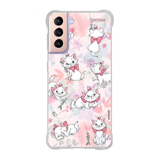 Capinha para celular - The Aristocats - Marie Watercolor Nature