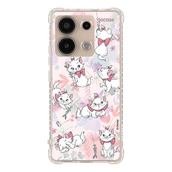 Capinha para celular - The Aristocats - Marie Watercolor Nature