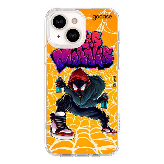 Capinha para celular Homem Aranha - Miles Morales Grafite