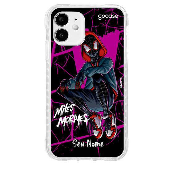Capinha para celular Homem Aranha - Miles Morales Black