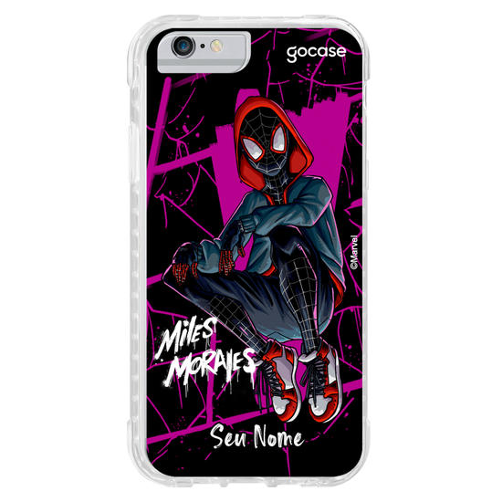 Capinha para celular Homem Aranha - Miles Morales Black