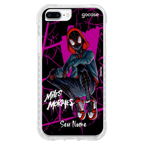 Capinha para celular Homem Aranha - Miles Morales Black