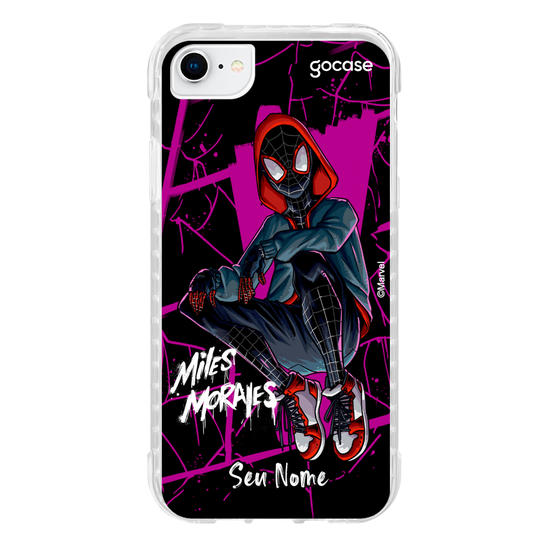 Capinha para celular Homem Aranha - Miles Morales Black