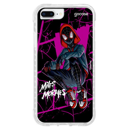 Capinha para celular Homem Aranha - Miles Morales Black