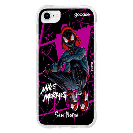 Capinha para celular Homem Aranha - Miles Morales Black