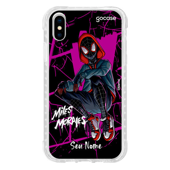 Capinha para celular Homem Aranha - Miles Morales Black