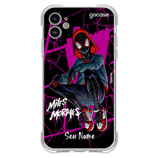 Capinha para celular Homem Aranha - Miles Morales Black