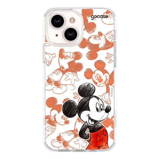 Capinha para celular Mickey & Amigos - Mickey Sketch Pattern