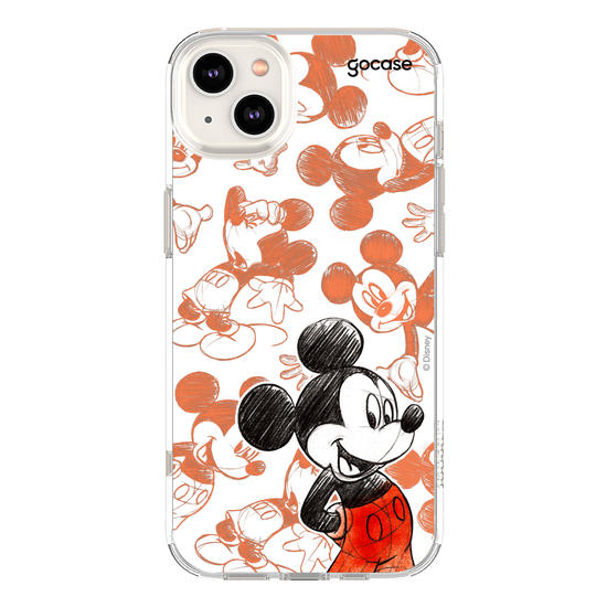 Capinha para celular Mickey & Amigos - Mickey Sketch Pattern