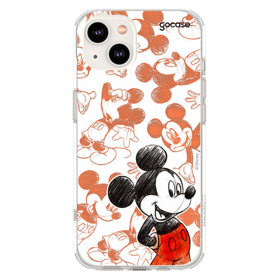 Capinha para celular Mickey & Amigos - Mickey Sketch Pattern