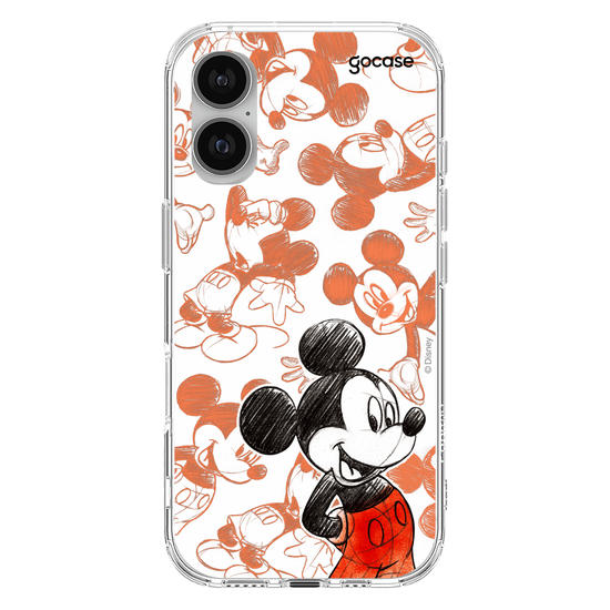 Capinha para celular Mickey & Amigos - Mickey Sketch Pattern