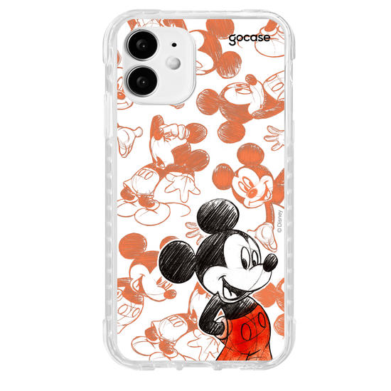 Capinha para celular Mickey & Amigos - Mickey Sketch Pattern