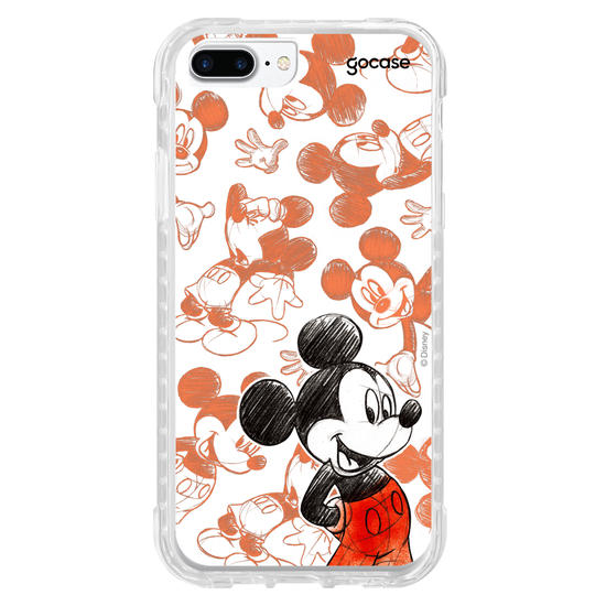 Capinha para celular Mickey & Amigos - Mickey Sketch Pattern