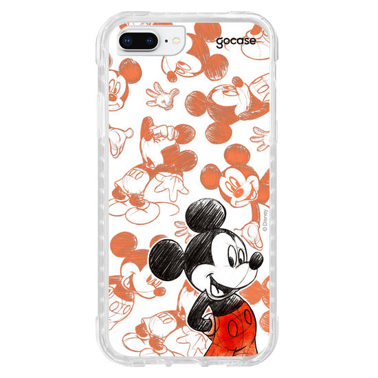 Capinha para celular Mickey & Amigos - Mickey Sketch Pattern