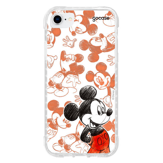 Capinha para celular Mickey & Amigos - Mickey Sketch Pattern