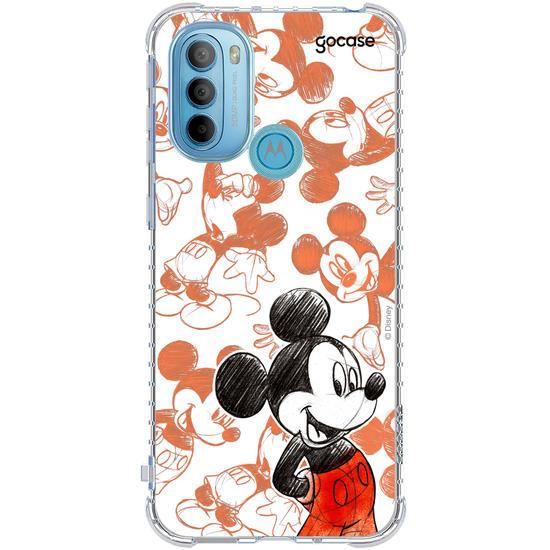Capinha para celular Mickey & Amigos - Mickey Sketch Pattern
