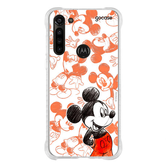 Capinha para celular Mickey & Amigos - Mickey Sketch Pattern