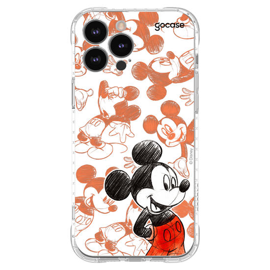 Capinha para celular Mickey & Amigos - Mickey Sketch Pattern
