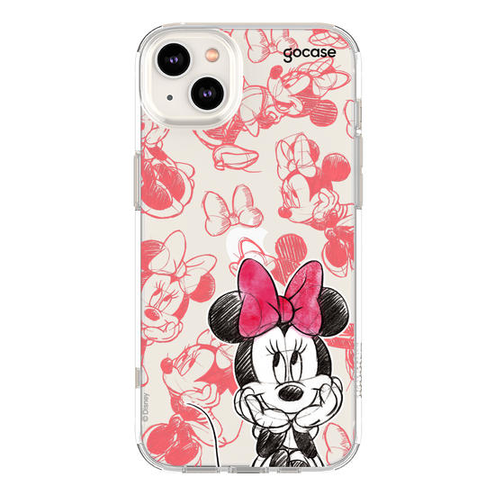 Capinha para celular Mickey & Amigos - Minnie Sketch Pattern