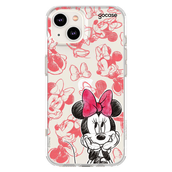 Capinha para celular Mickey & Amigos - Minnie Sketch Pattern