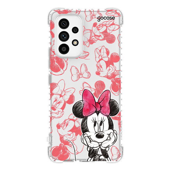 Capinha para celular Mickey & Amigos - Minnie Sketch Pattern