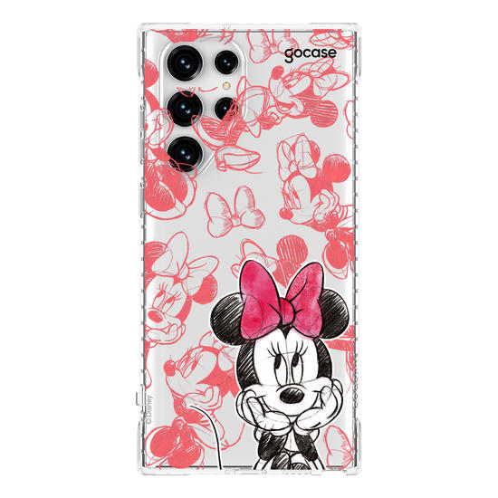 Capinha para celular Mickey & Amigos - Minnie Sketch Pattern