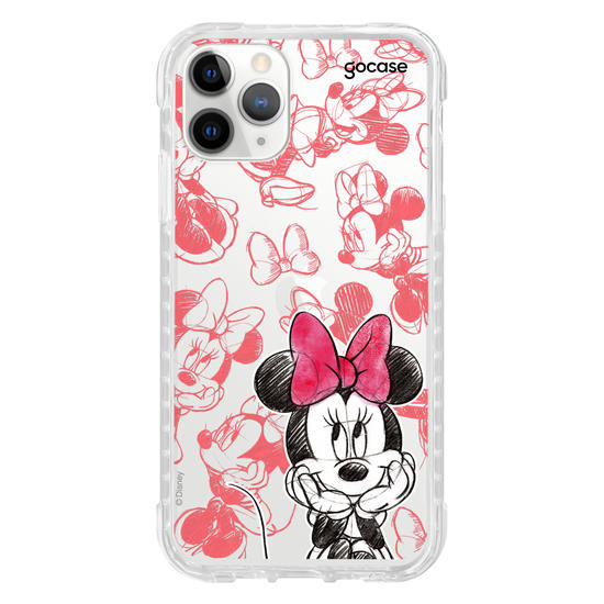 Capinha para celular Mickey & Amigos - Minnie Sketch Pattern