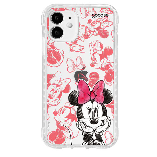Capinha para celular Mickey & Amigos - Minnie Sketch Pattern