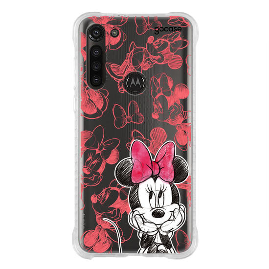 Capinha para celular Mickey & Amigos - Minnie Sketch Pattern