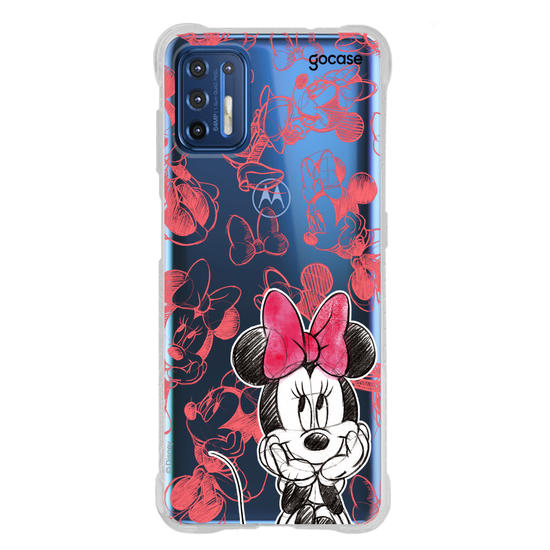 Capinha para celular Mickey & Amigos - Minnie Sketch Pattern