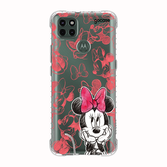 Capinha para celular Mickey & Amigos - Minnie Sketch Pattern