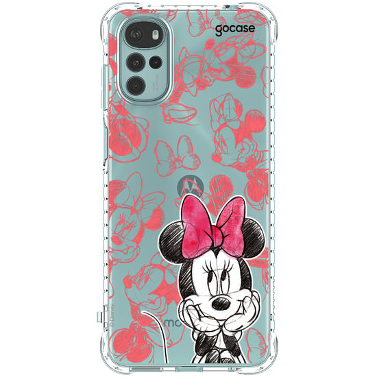 Capinha para celular Mickey & Amigos - Minnie Sketch Pattern