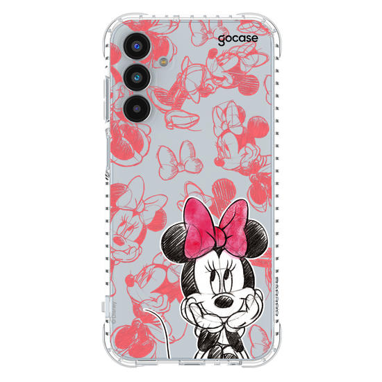 Capinha para celular Mickey & Amigos - Minnie Sketch Pattern