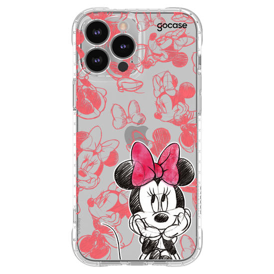 Capinha para celular Mickey & Amigos - Minnie Sketch Pattern
