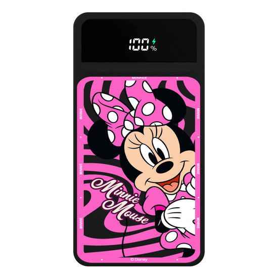 Carregador Portátil Turbo 10000mah Preto - Minnie Esconde-Esconde