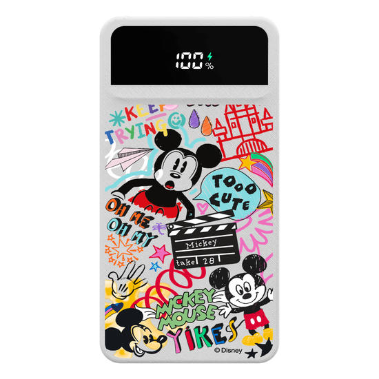 Carregador Portátil Turbo 10000mah - Mickey - Mundo Rabiscado