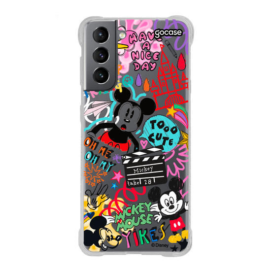 Capinha para celular Mickey & Amigos - Mundo Rabiscado